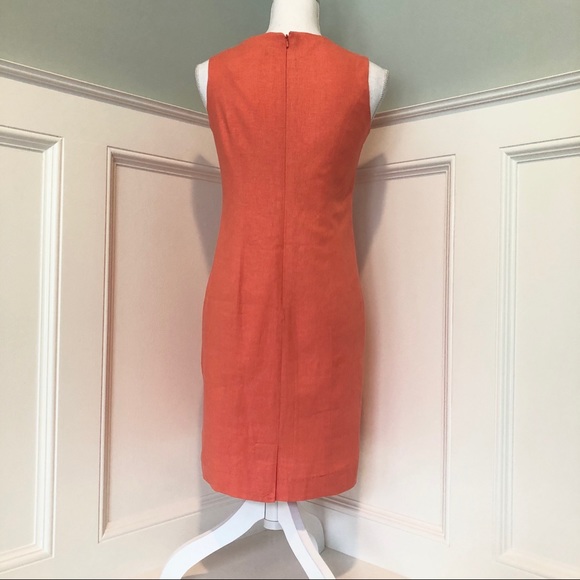 NWT Adolfo Studio 2P Coral Sheath Dress - Picture 4 of 7